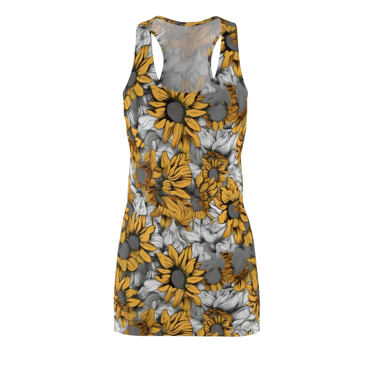 Gilded Garden on Racerback Dress — Front