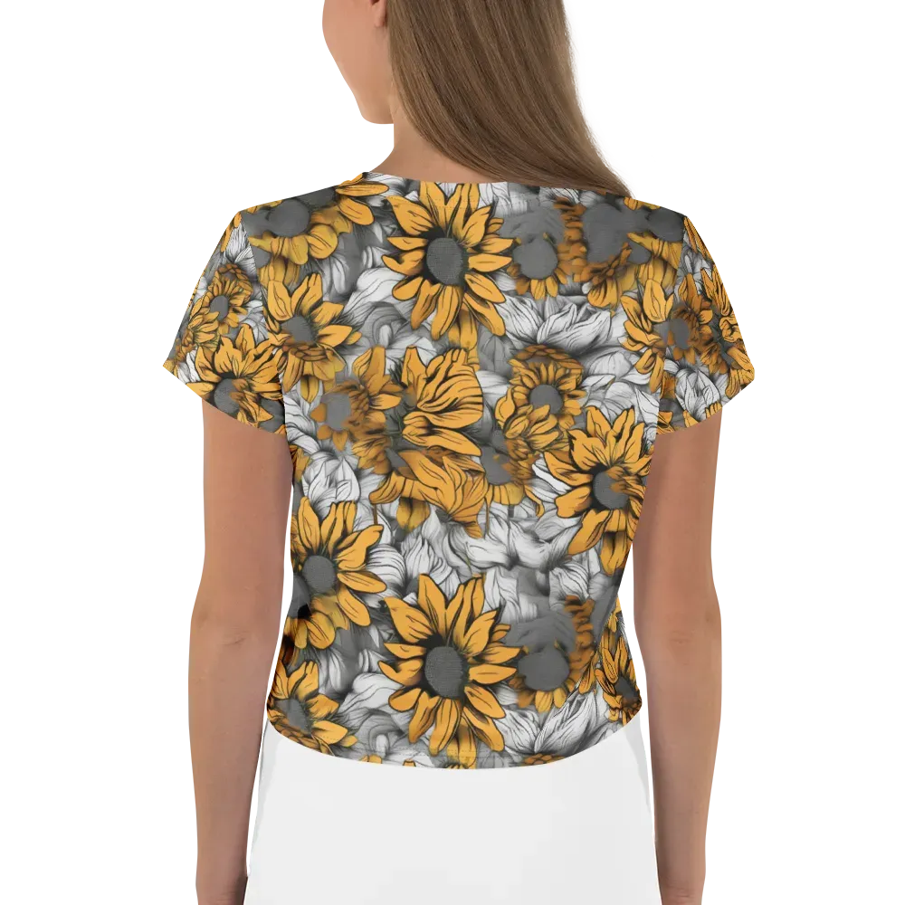 Gilded Garden on Crop Tee — Back
