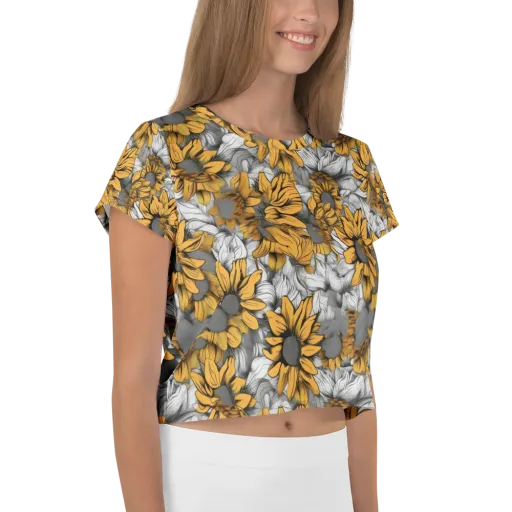 Gilded Garden on a Crop Tee