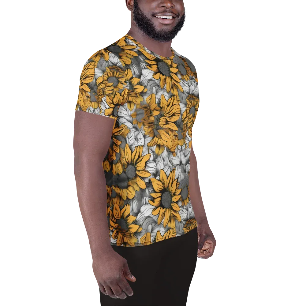 Gilded Garden on Men's Athletic T-Shirt — Right