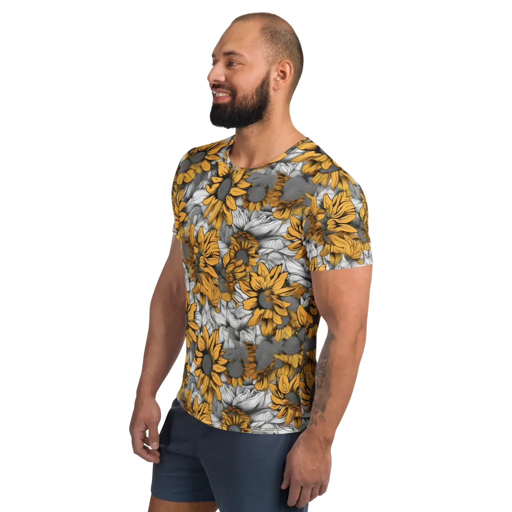 Gilded Garden on Men's Athletic T-Shirt — Left
