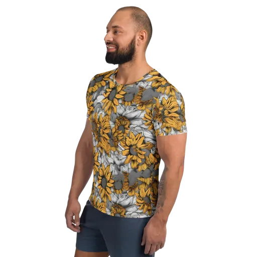 Gilded Garden on a Men's Athletic T-Shirt