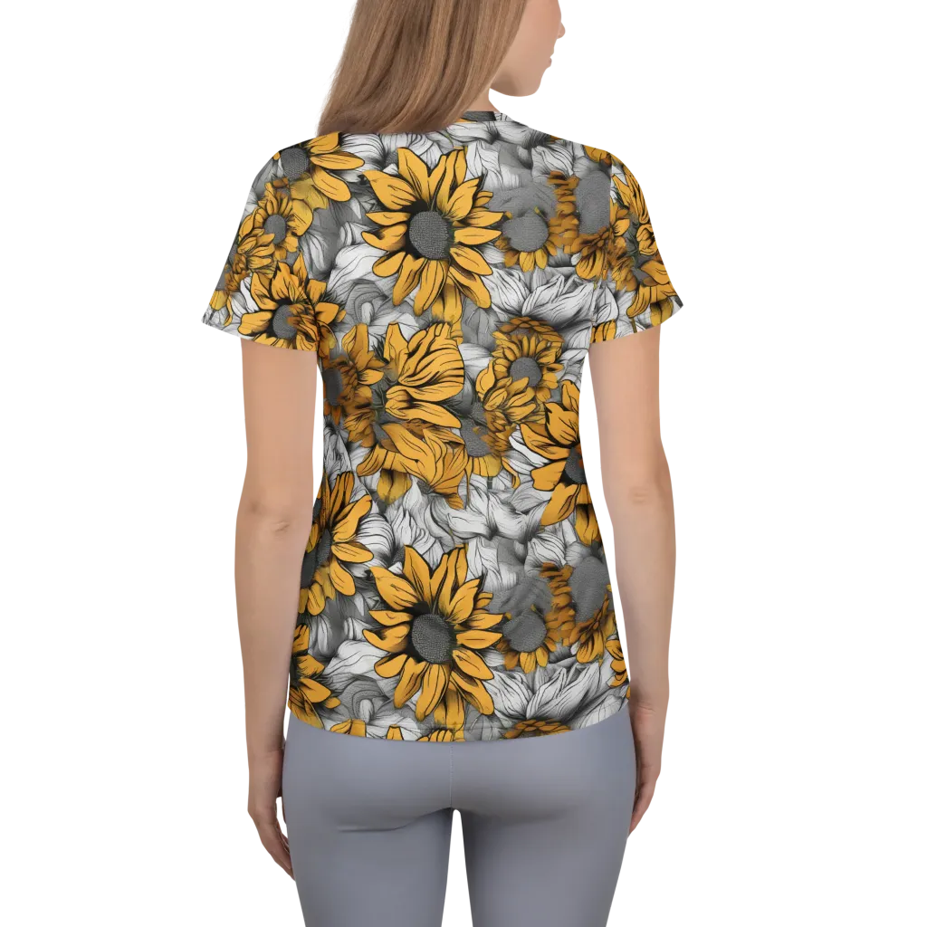 Gilded Garden on Women's Athletic T-Shirt — Back