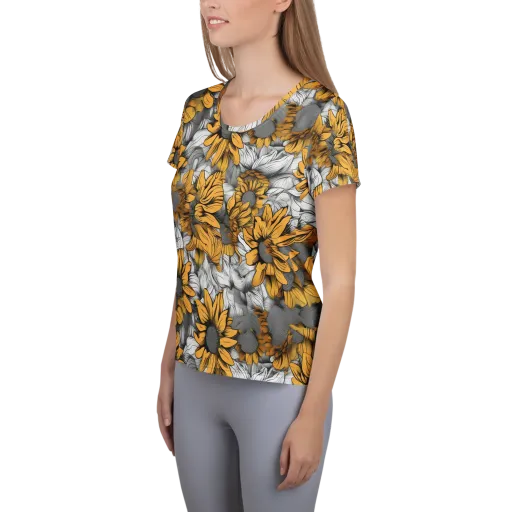 Gilded Garden on a Women's Athletic T-Shirt