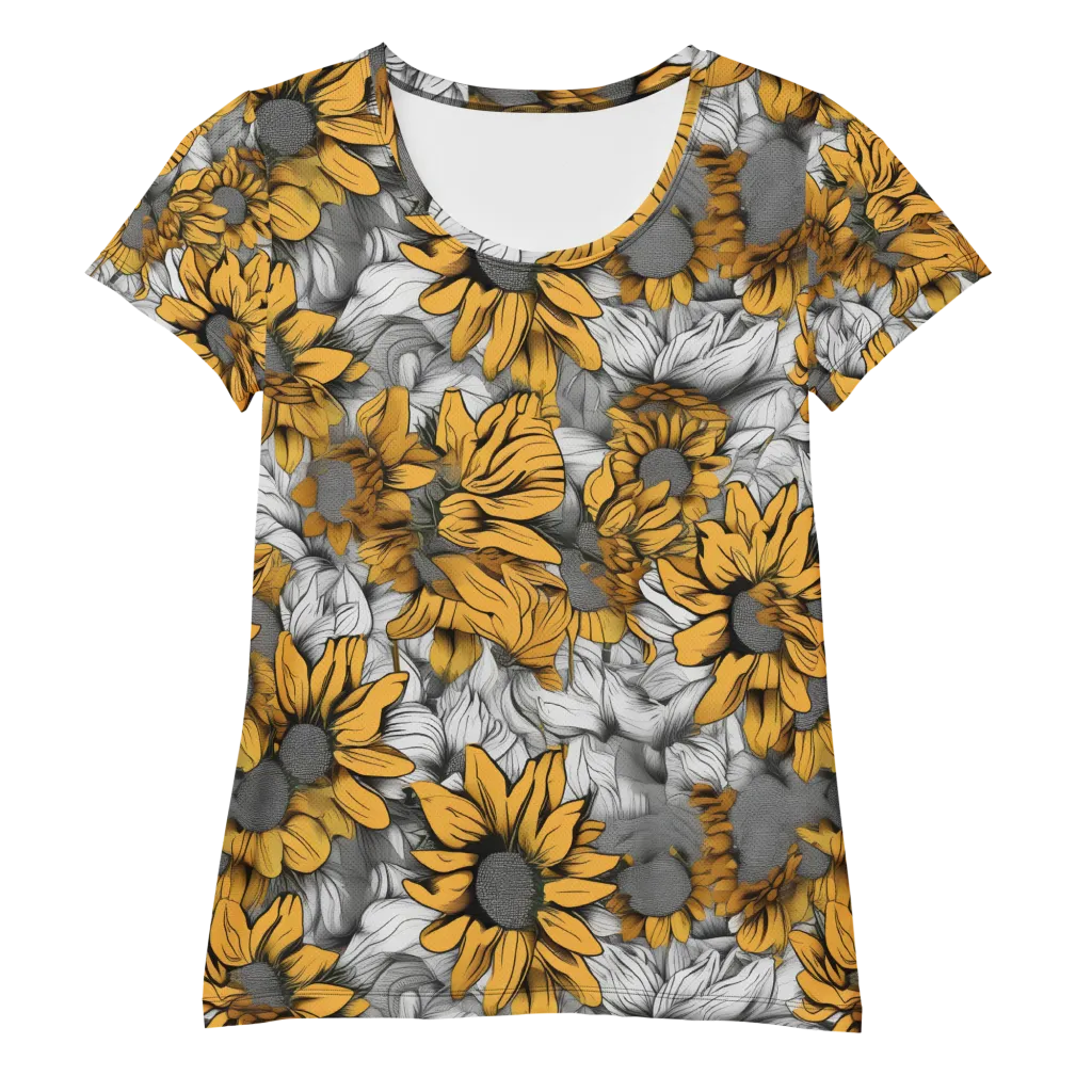 Gilded Garden on Women's Athletic T-Shirt — Front