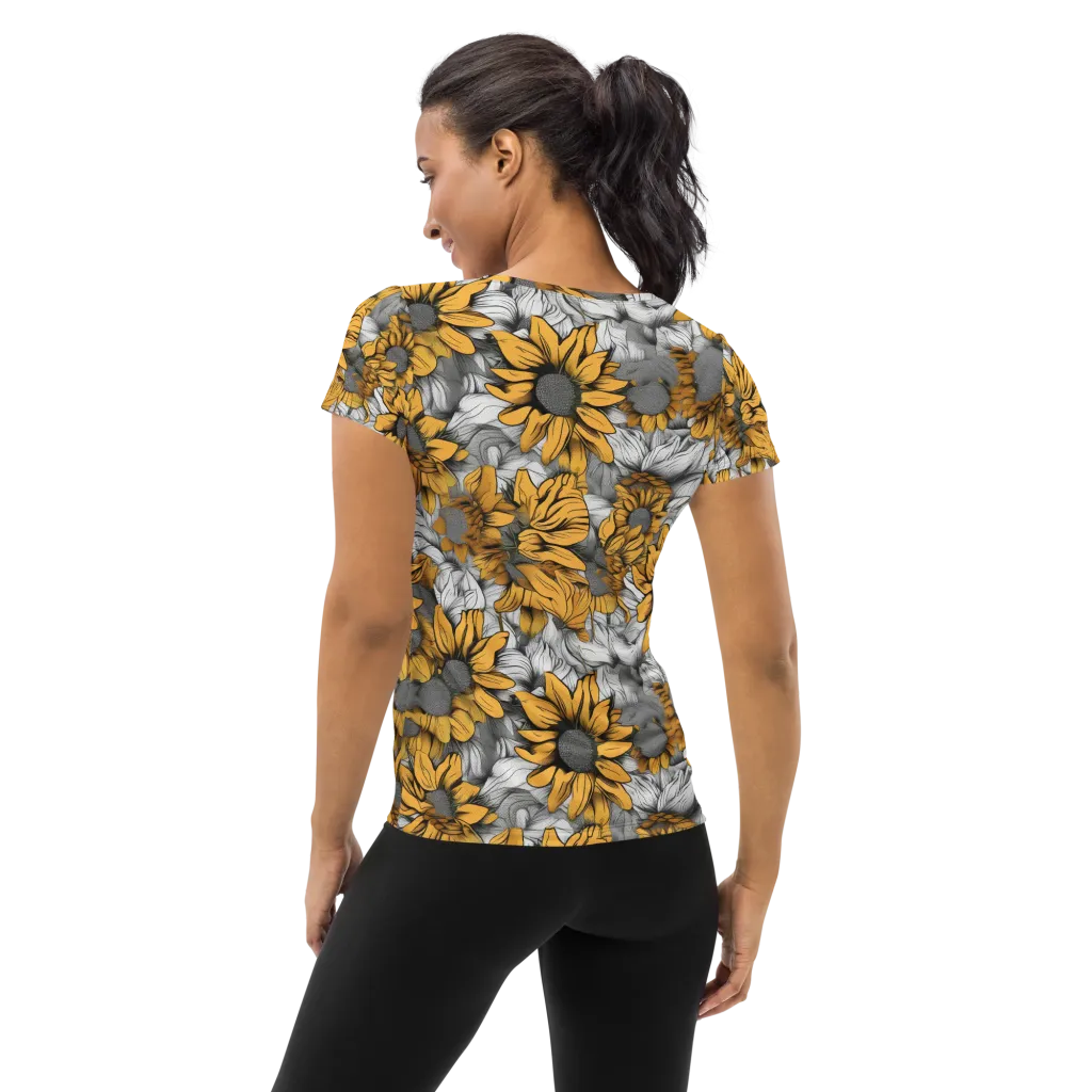 Gilded Garden on Women's Athletic T-Shirt — Back