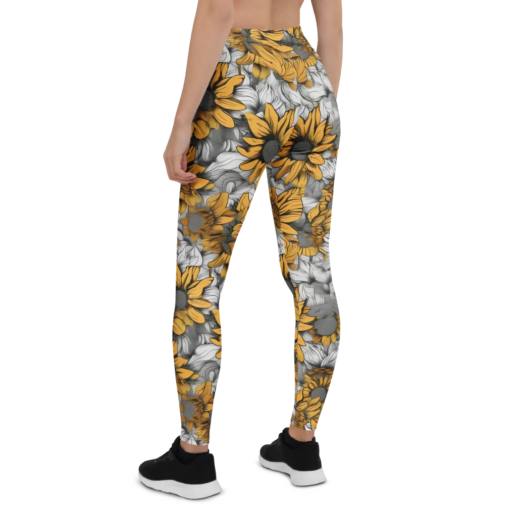Gilded Garden on Leggings — Back