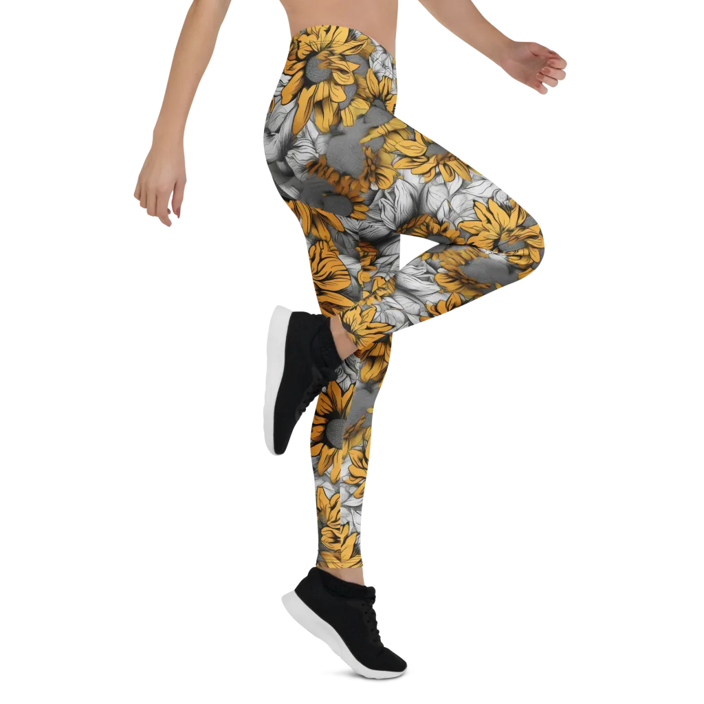 Gilded Garden on Leggings — Right