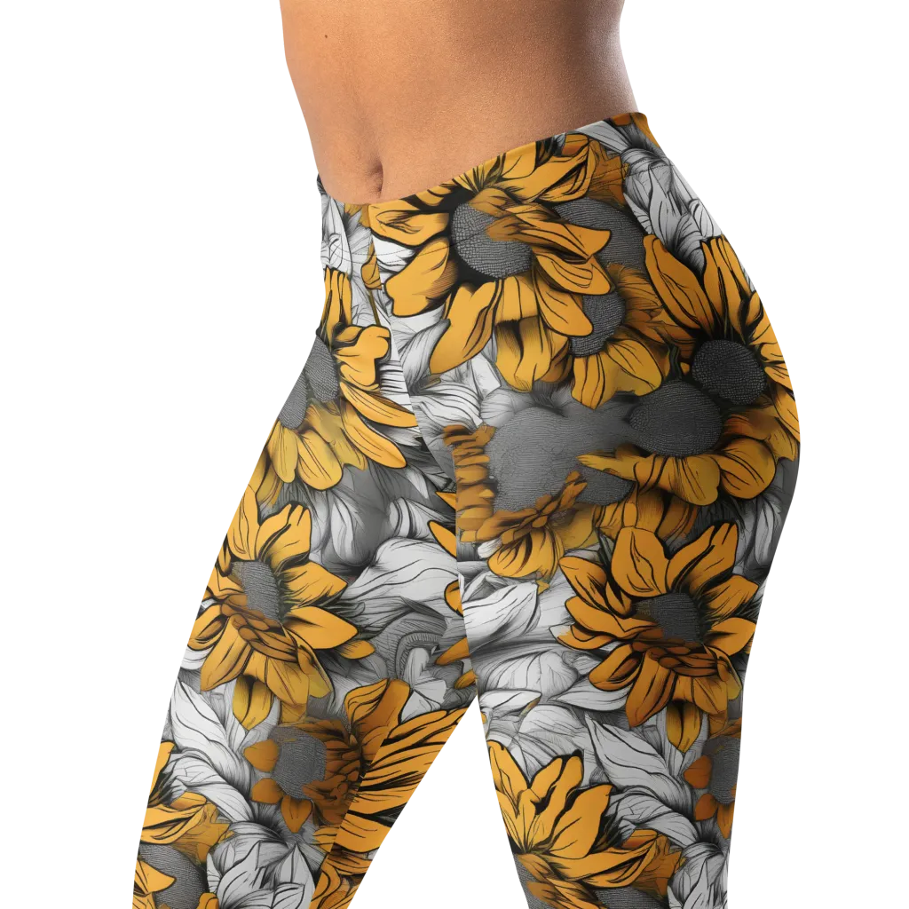 Gilded Garden on Leggings — Left Front