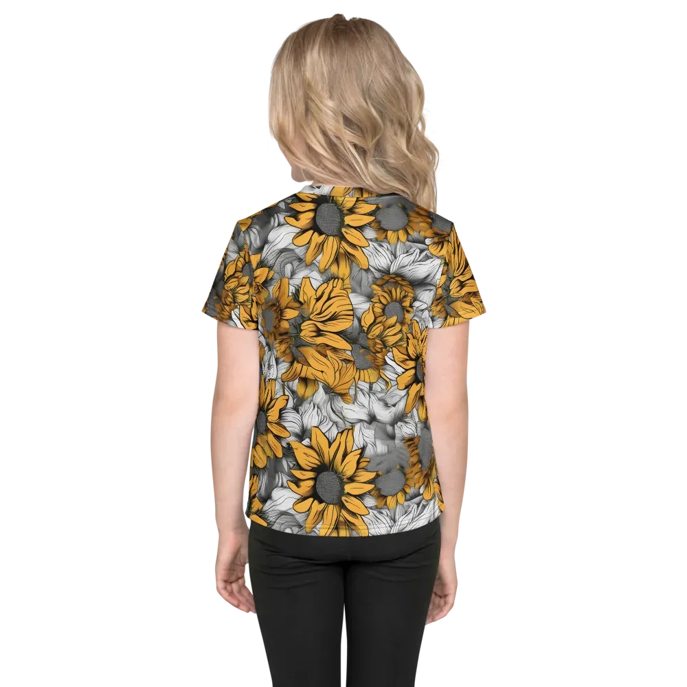 Gilded Garden on Kids Crew Neck T-Shirt — Back