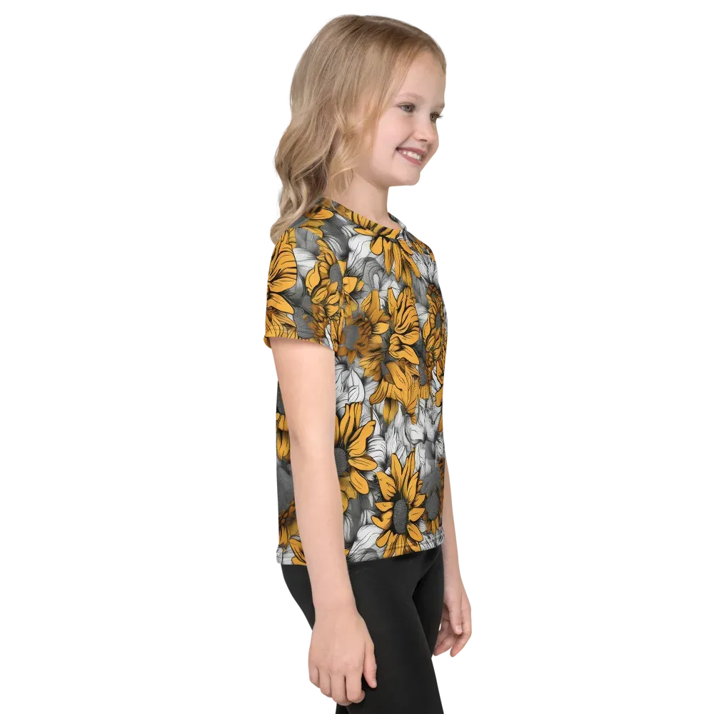 Gilded Garden on Kids Crew Neck T-Shirt — Right