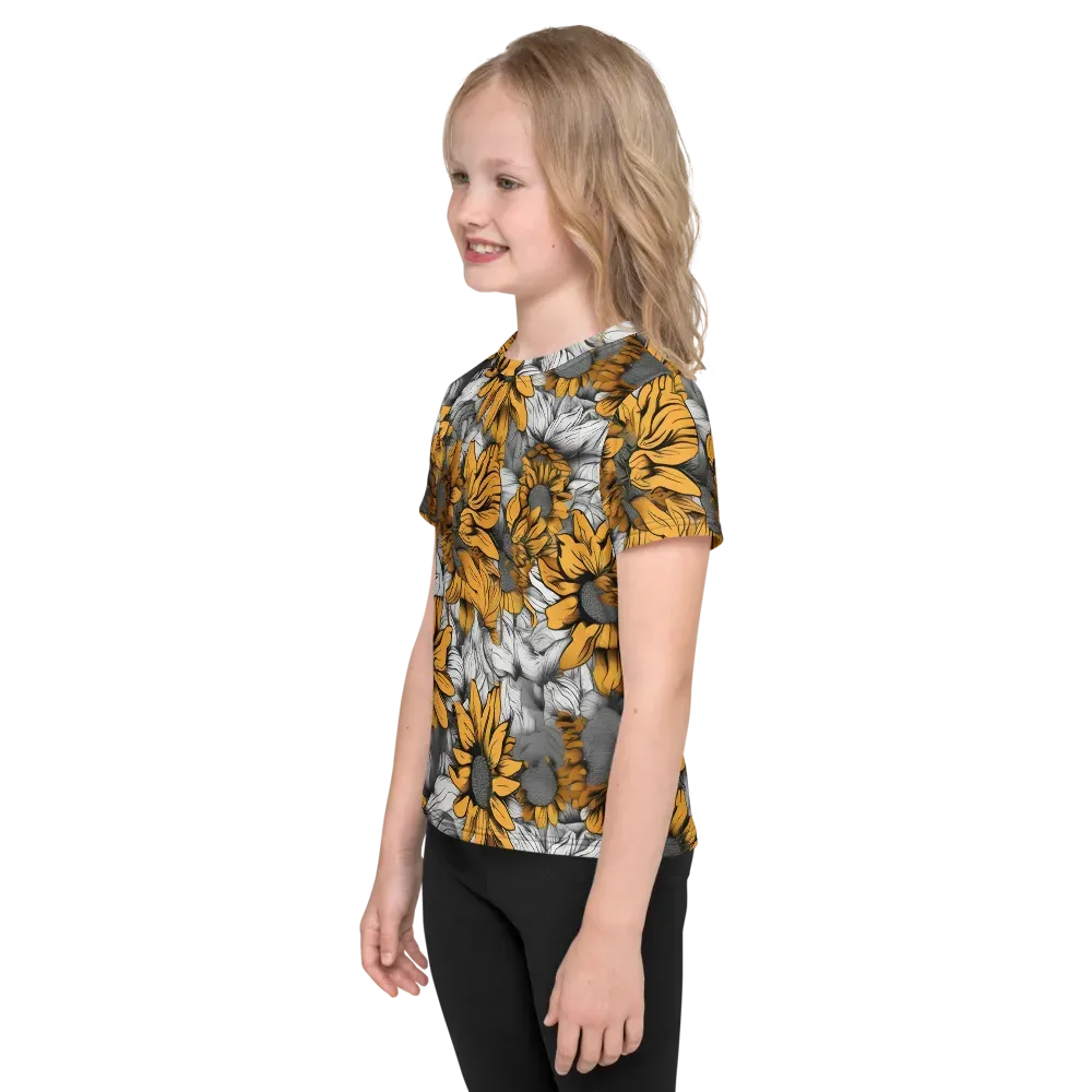 Gilded Garden on Kids Crew Neck T-Shirt — Left