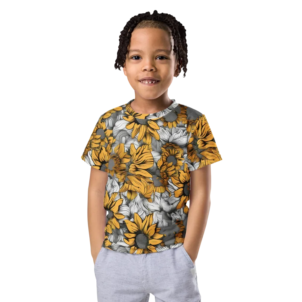 Gilded Garden on Kids Crew Neck T-Shirt — Front