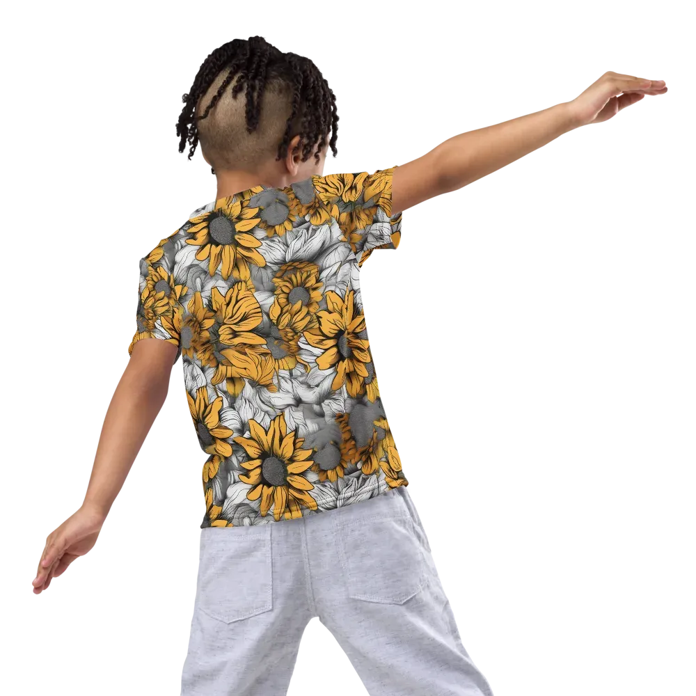 Gilded Garden on Kids Crew Neck T-Shirt — Back