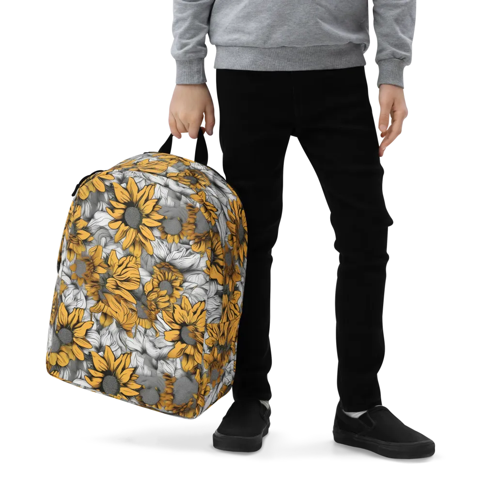 Gilded Garden on Minimalist Backpack — Zoomed-in