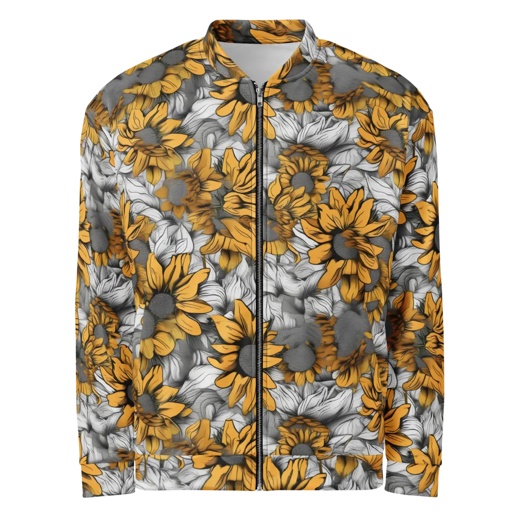Gilded Garden on Bomber Jacket — Front
