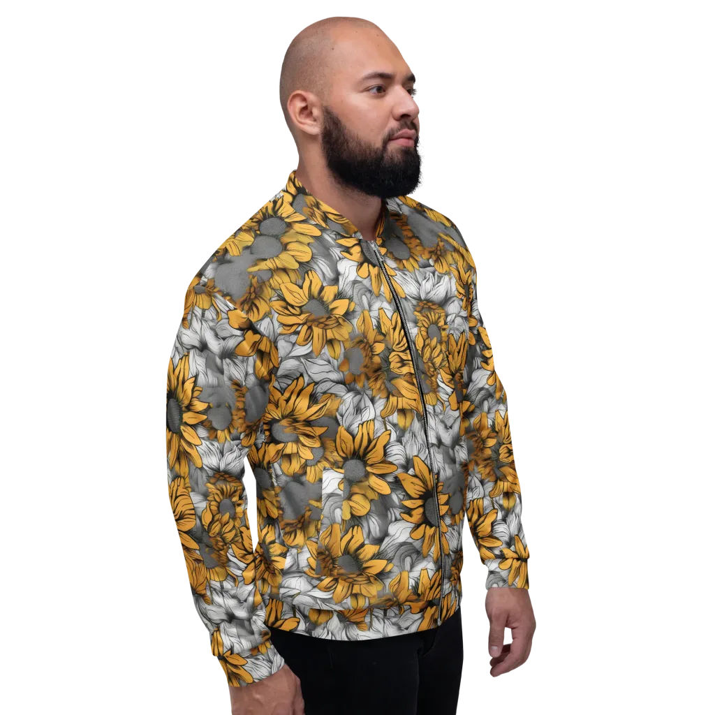Gilded Garden on Bomber Jacket — Right