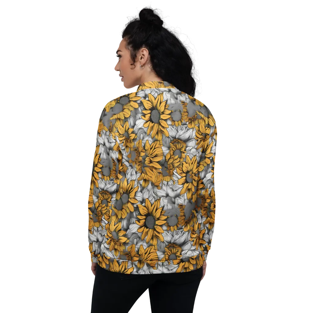 Gilded Garden on Bomber Jacket — Back