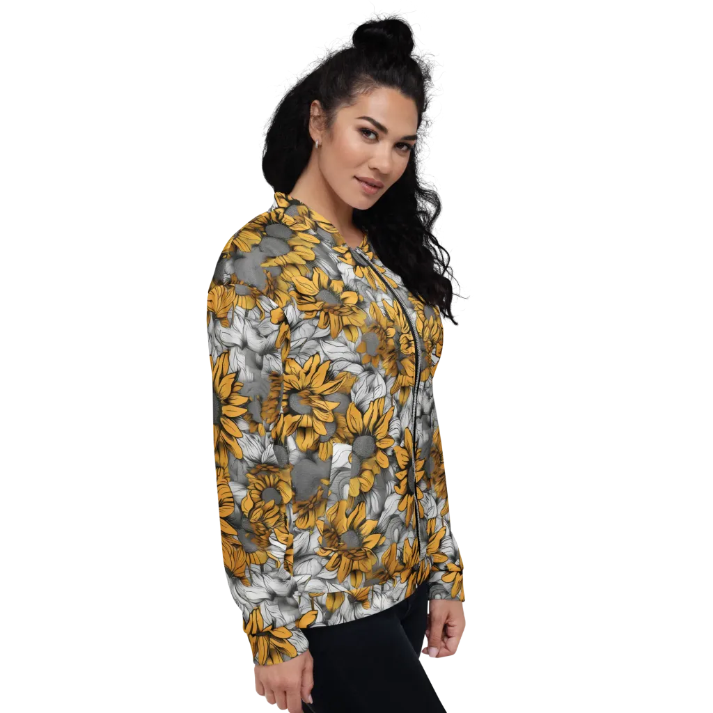 Gilded Garden on Bomber Jacket — Right