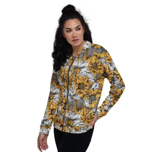 Gilded Garden on a Bomber Jacket
