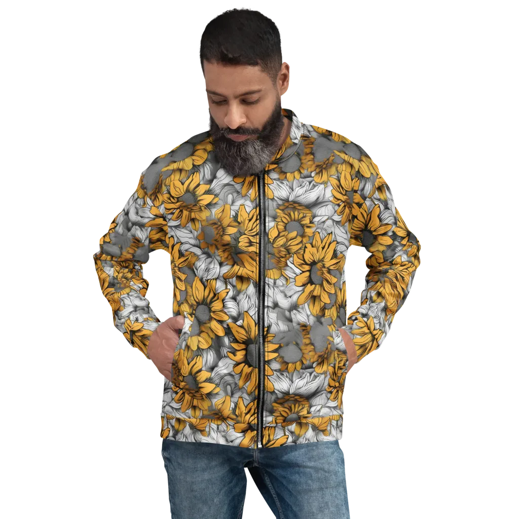 Gilded Garden on Bomber Jacket — Front