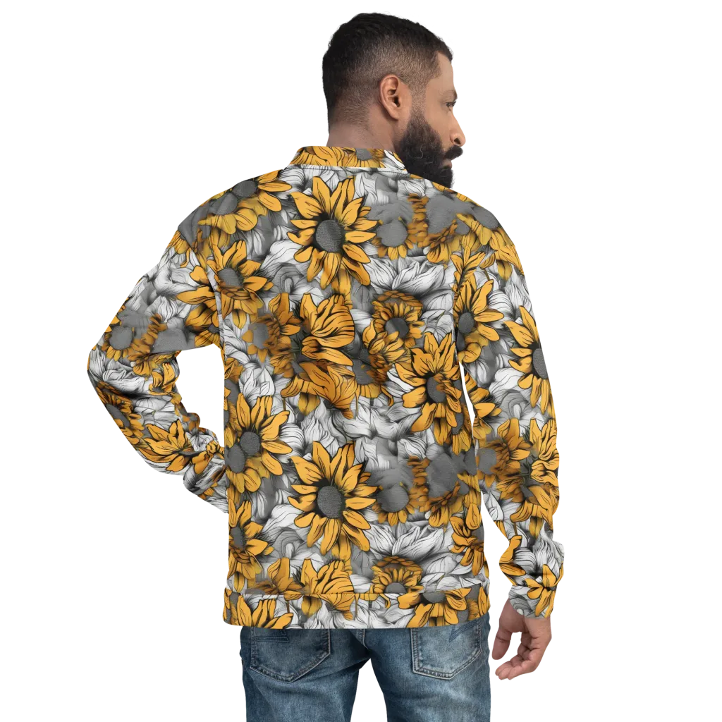 Gilded Garden on Bomber Jacket — Back