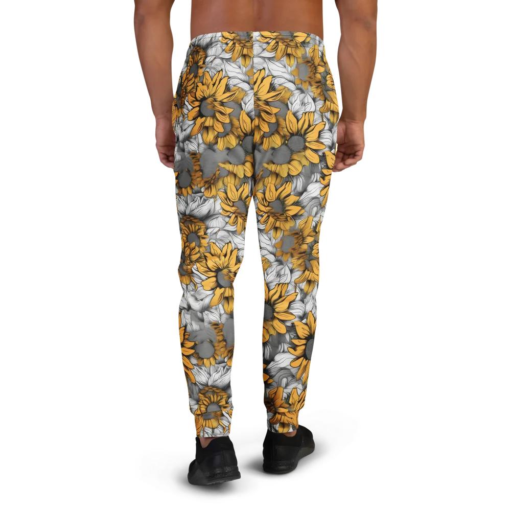 Gilded Garden on Men's Joggers — Back