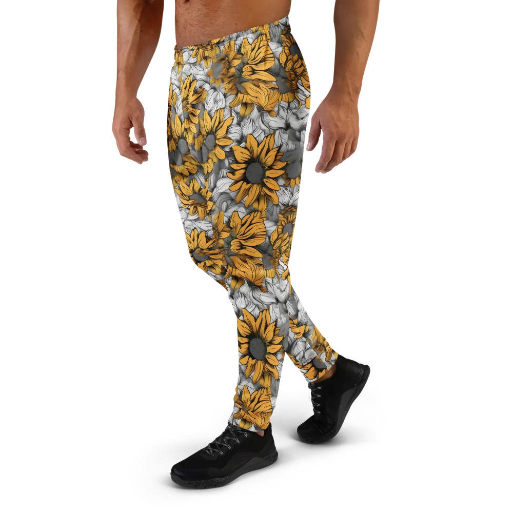 Gilded Garden on Men's Joggers — Left