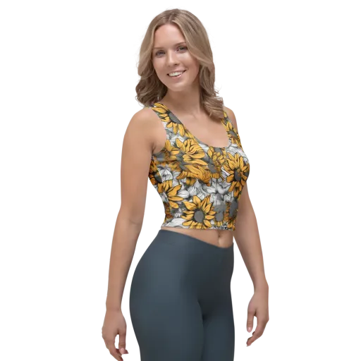 Gilded Garden on a Crop Top