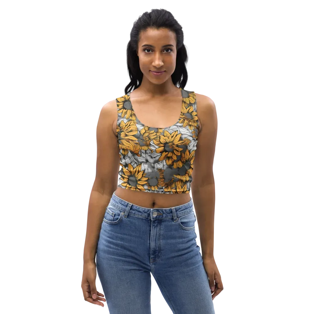 Gilded Garden on Crop Top — Front