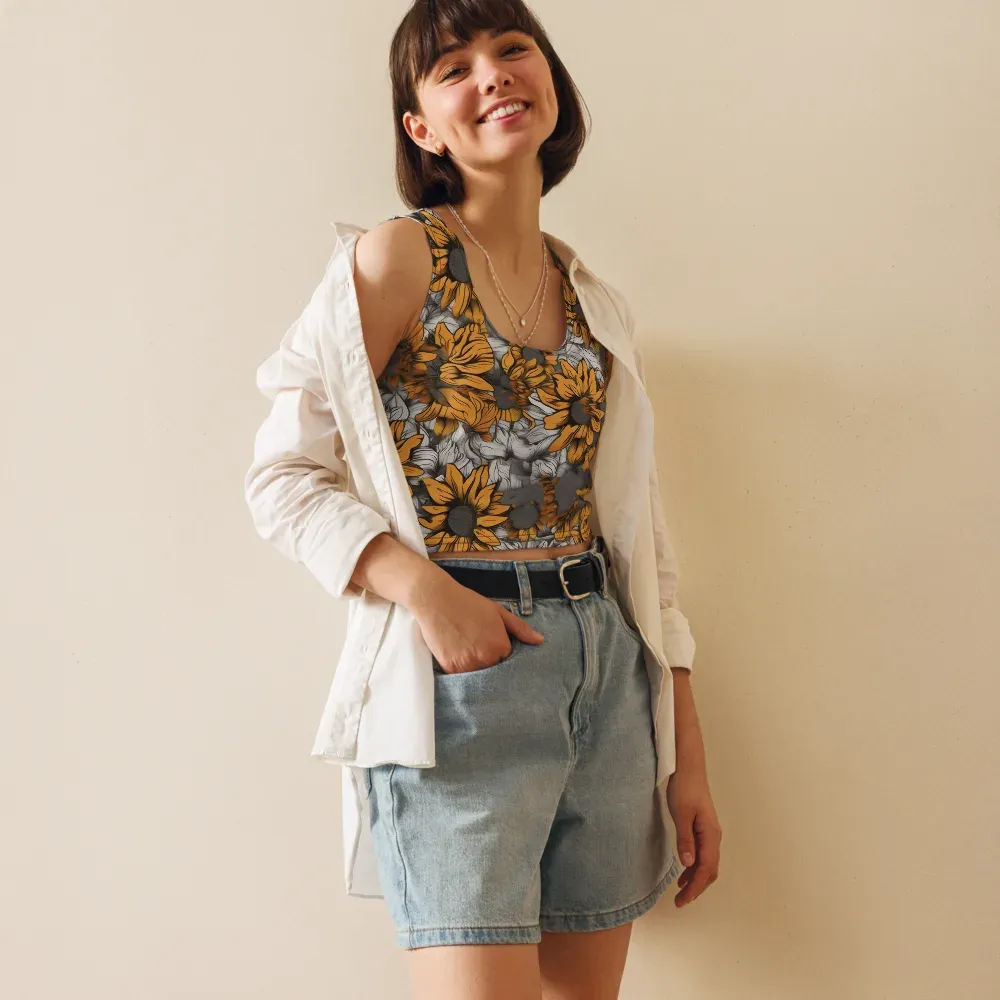 Gilded Garden on Crop Top — Front