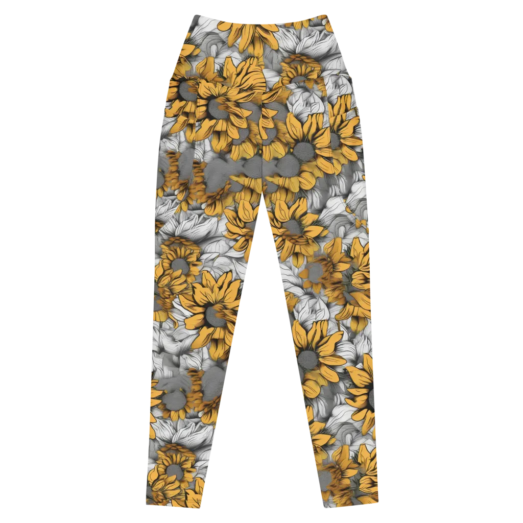 Gilded Garden on Leggings with Pockets — Front
