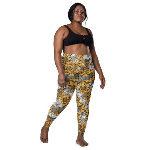Gilded Garden on a Leggings with Pockets