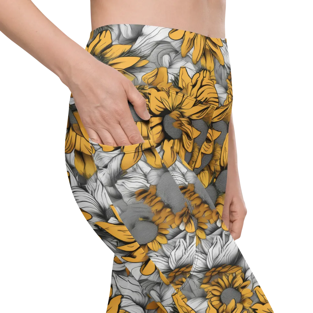 Gilded Garden on Leggings with Pockets — Product details