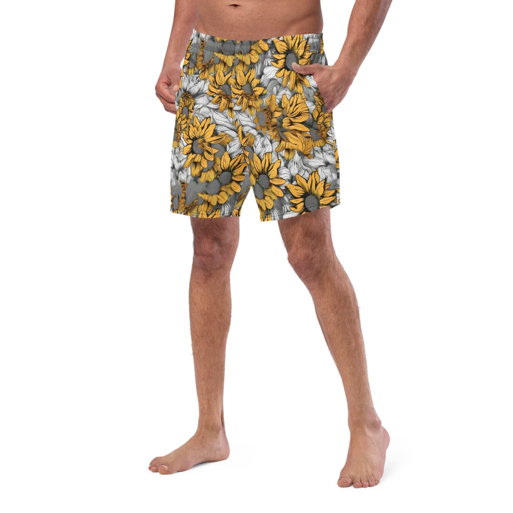 Gilded Garden on Swim Trunks — Left Front