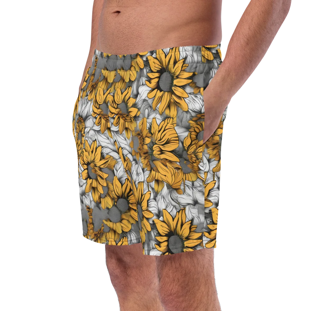 Gilded Garden on Swim Trunks — Left Front
