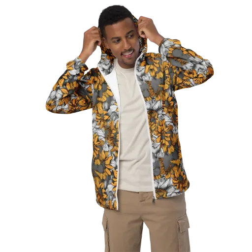 Gilded Garden on a Men's Windbreaker