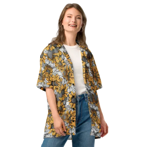 Gilded Garden on a Button Shirt