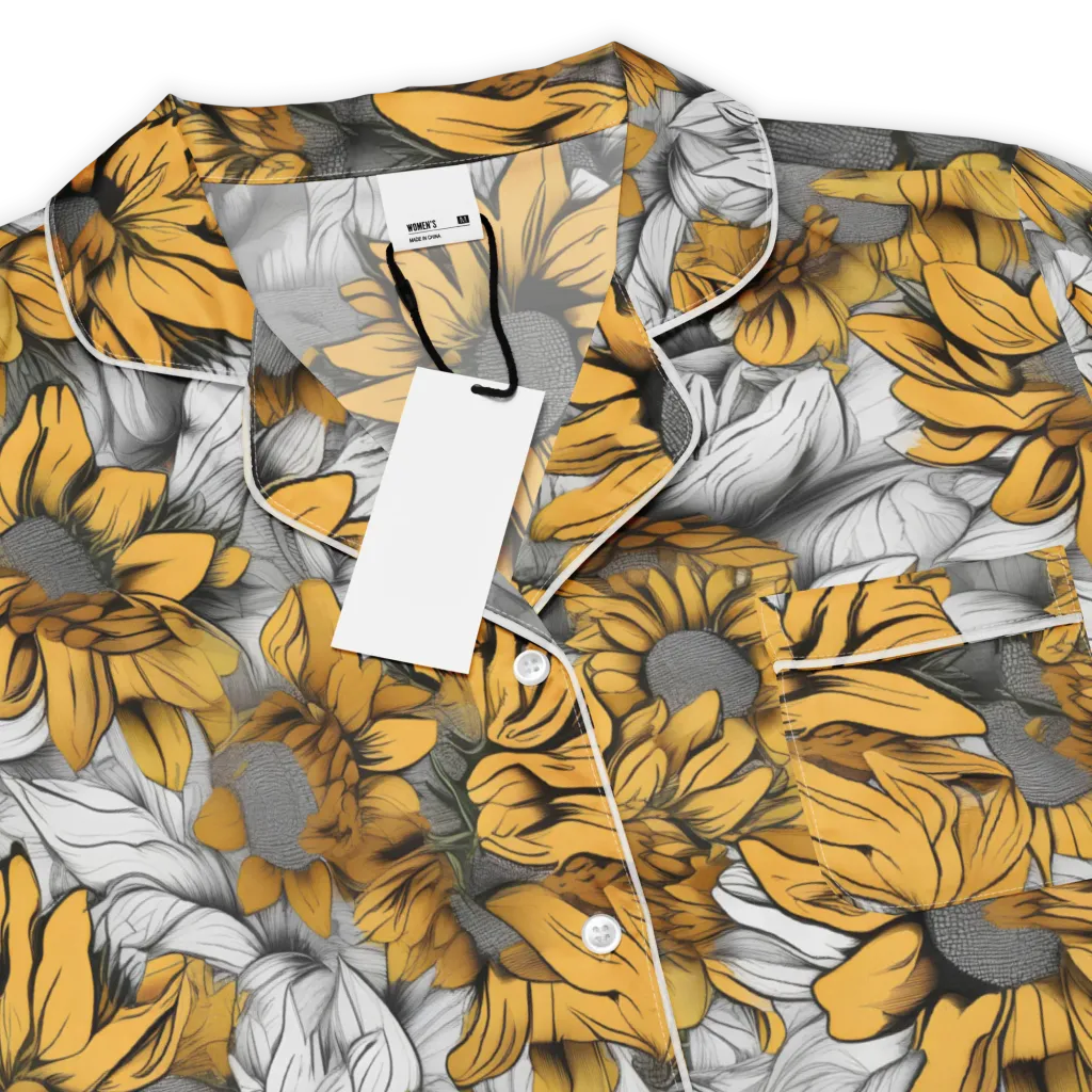 Gilded Garden on Women's Short Sleeve Pajama Top — Product details