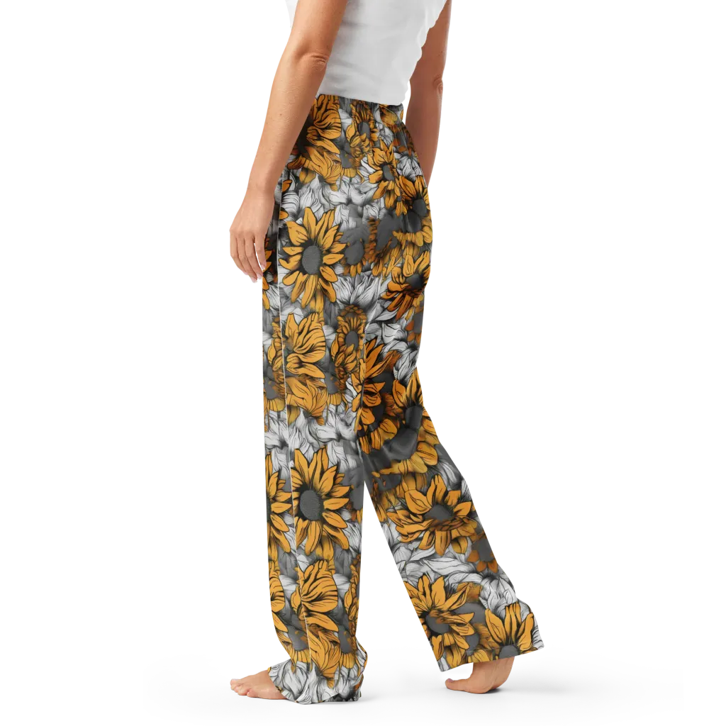 Gilded Garden on Women's Pajama Pants — Left