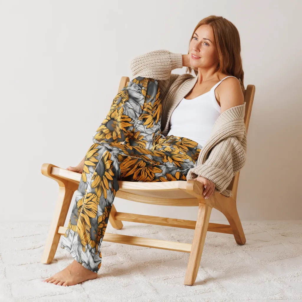 Gilded Garden on Women's Pajama Pants — Front