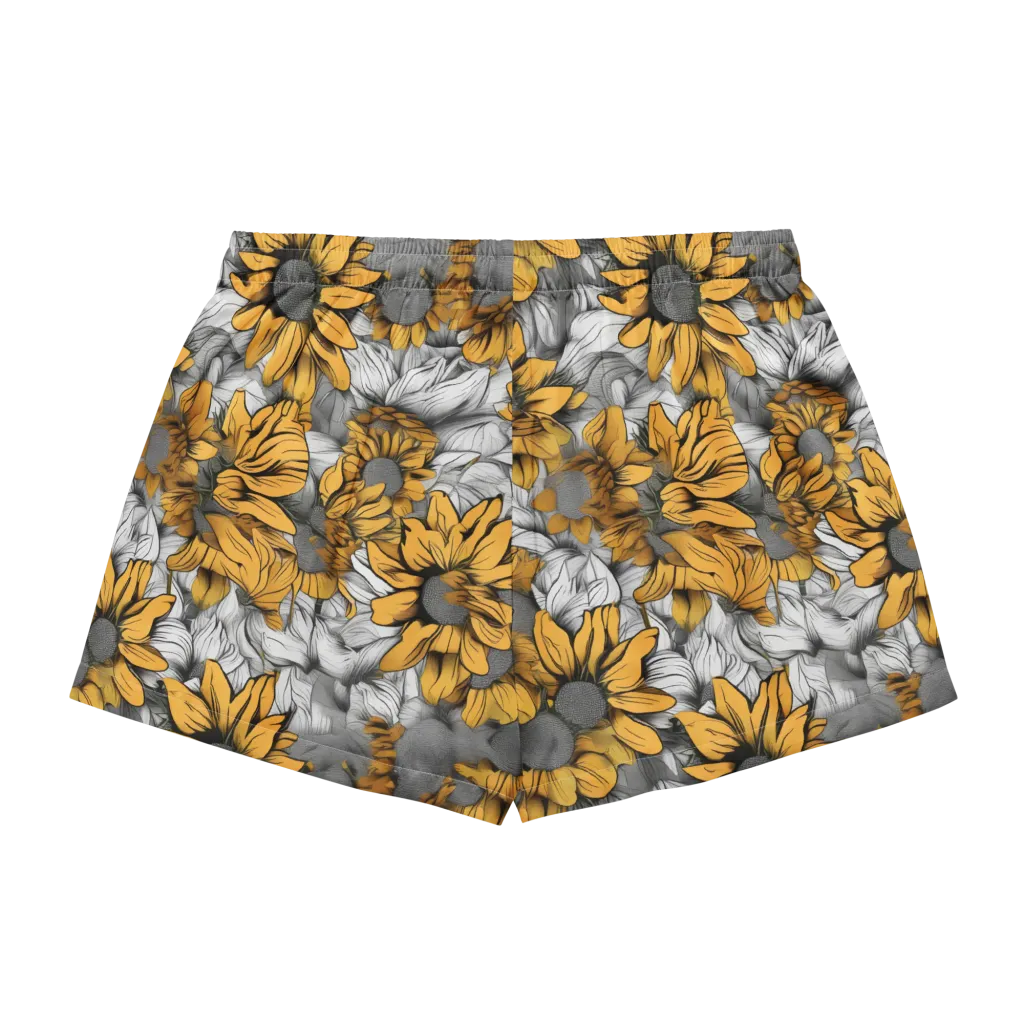Gilded Garden on Women's Pajama Shorts — Back