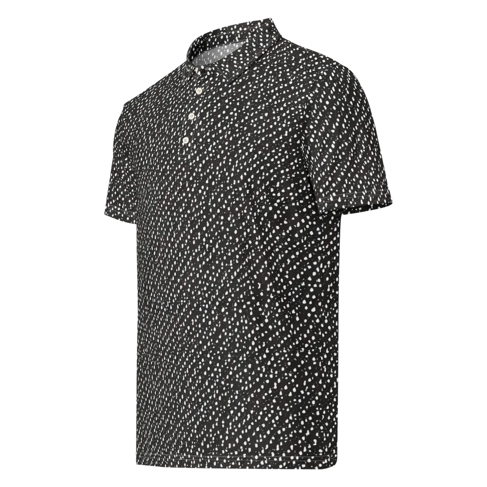 Obsidian Rain on Men's Slim Fit Polo Shirt — Left Front