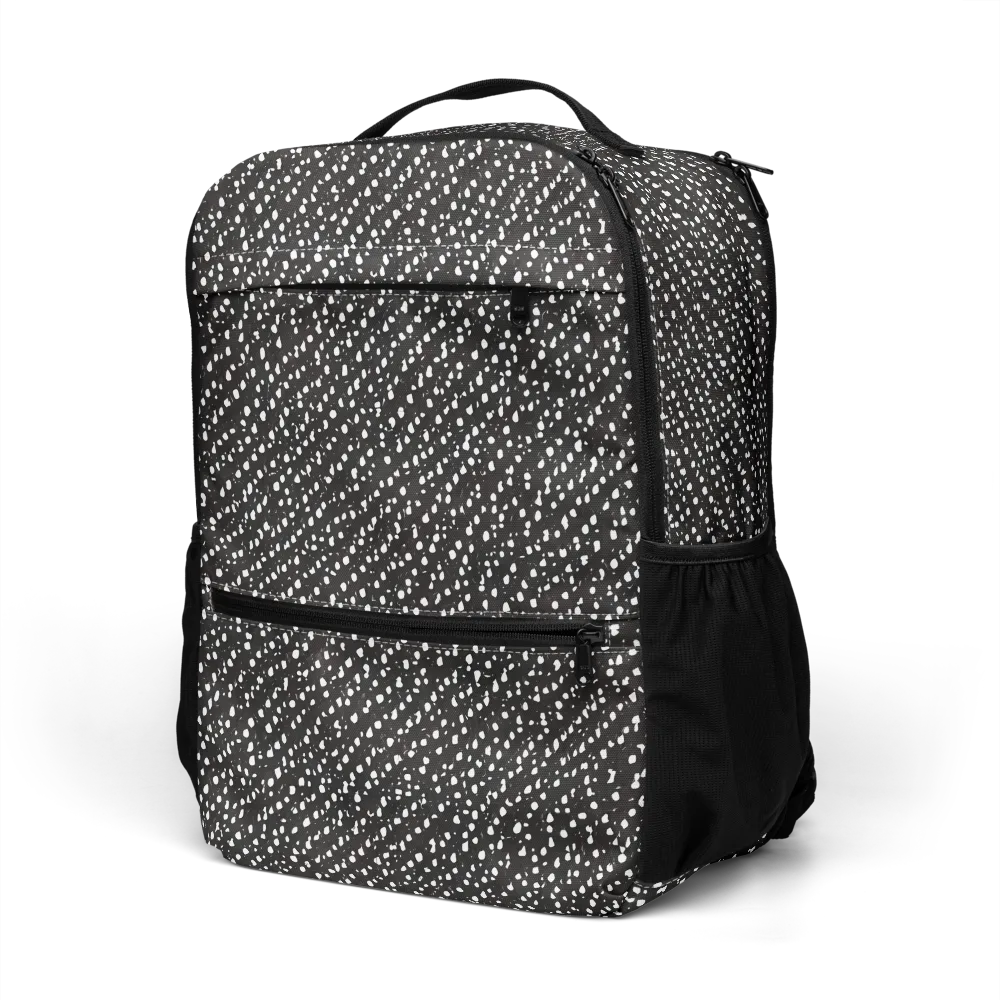 Obsidian Rain on Utility Backpack — Left Front