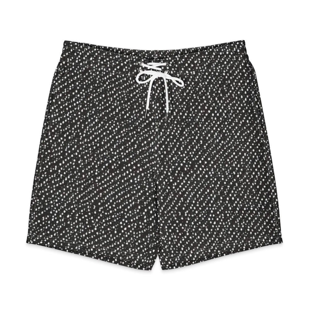 Obsidian Rain on Men's Board Shorts — Front