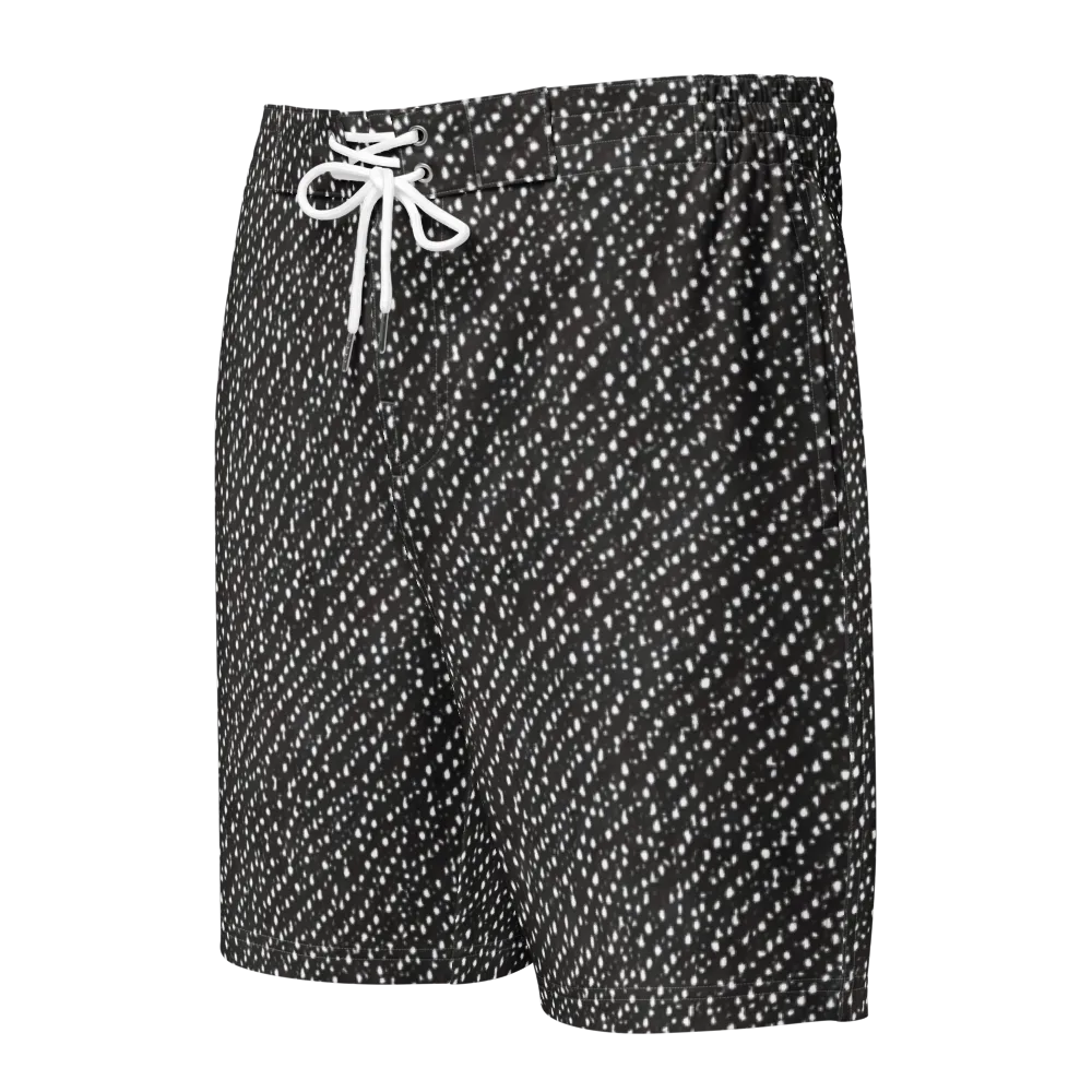 Obsidian Rain on Men's Board Shorts — Front