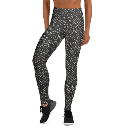 Obsidian Rain on a Yoga Leggings