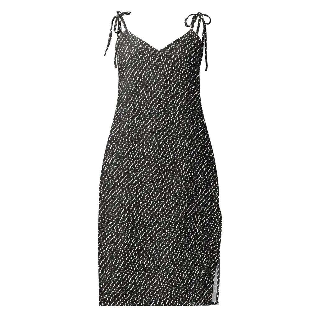 Obsidian Rain on Slip Dress — Front