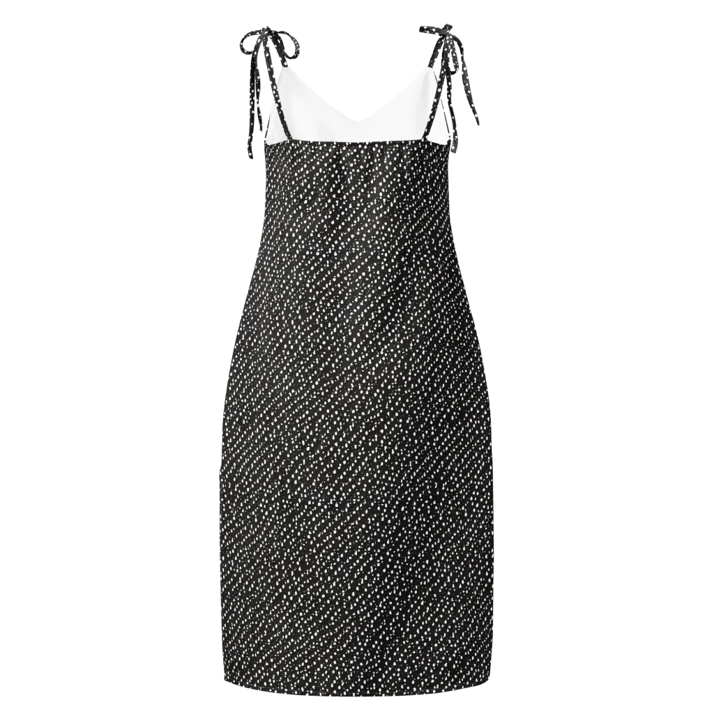 Obsidian Rain on Slip Dress — Back