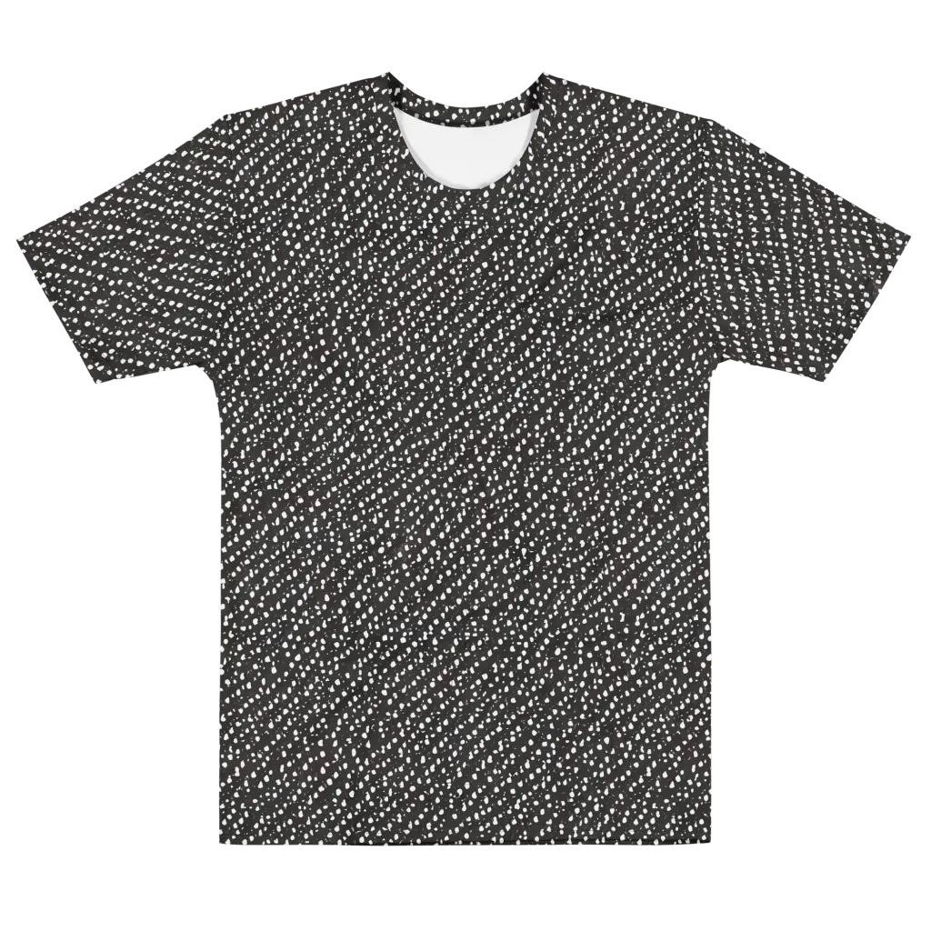 Obsidian Rain on Men's Cotton Crew Neck T-Shirt — Front
